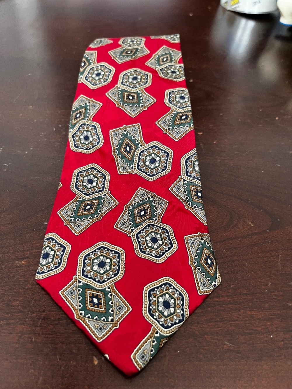 Preswick & Moore Handsewn in United States Multicolor 100% Silk Tie